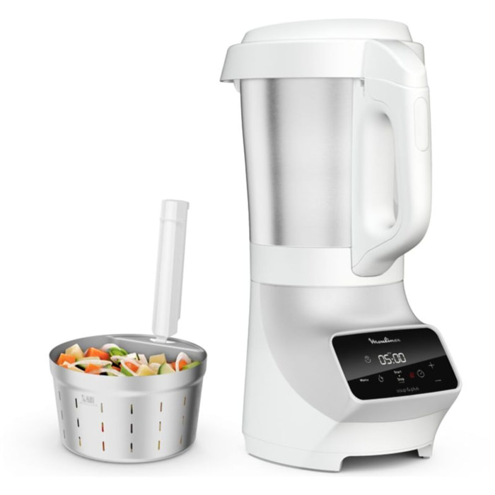 Blender chauffant MOULINEX SOUP et  PLUS LM926B00 BLANC 2L