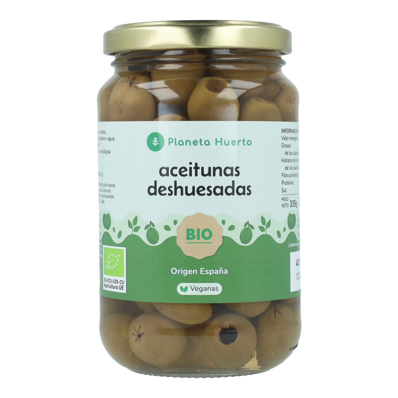 Aceitunas deshuesadas Eco Planeta Huerto 335 gr