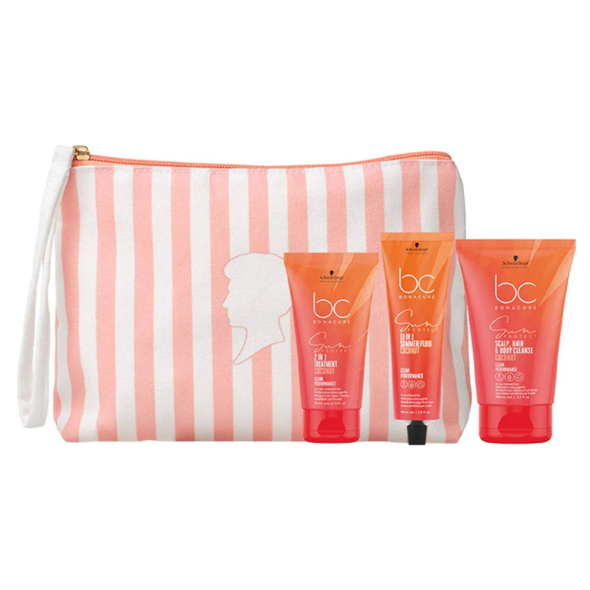 SCHWARZKOPF Set BC Bonacure Sun Protect Scalp Hair & Body 100ml + 2-in1 Treatment 75ml +10-In-1 Summer Fluid100ml