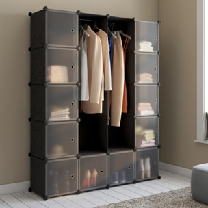 Armoires de rangement cubes - Noir