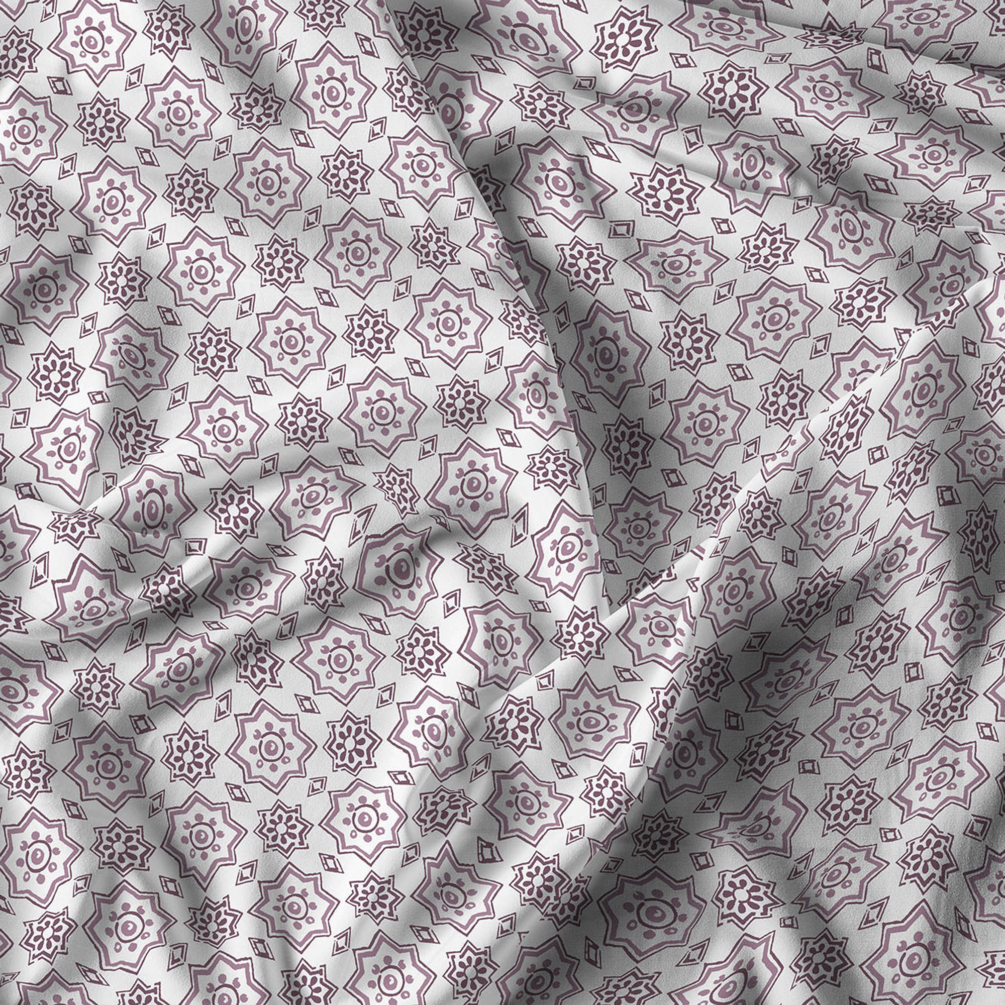 PARURE COPRIPIUMINO PRINTED COLORS, 100% Cotone, Made in Italy - FLOYD ROSA