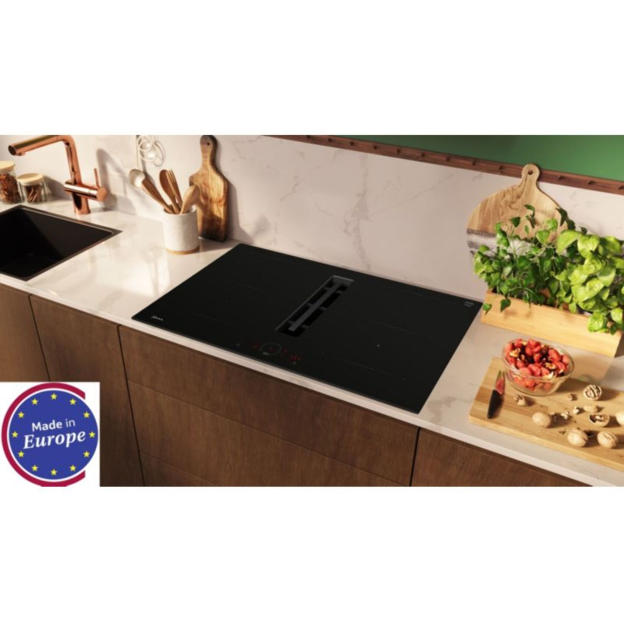 Plaque induction aspirante NEFF V58FHQ4L0, N70, Twist Touch