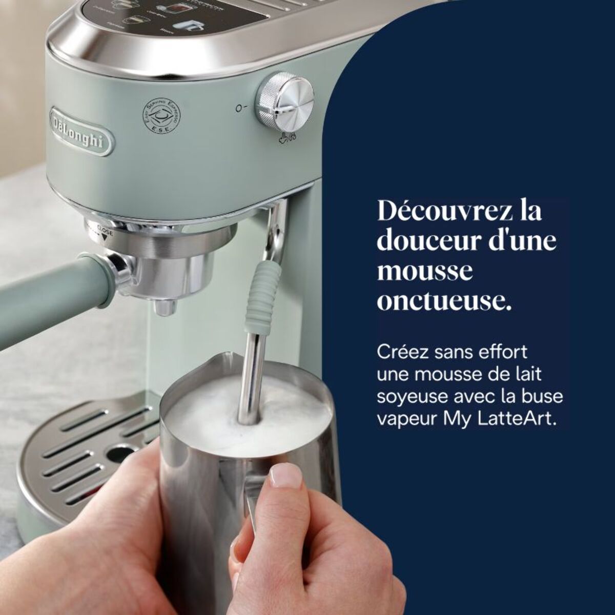 Machine à expresso DELONGHI EC890.GR Dedica Duo Verte