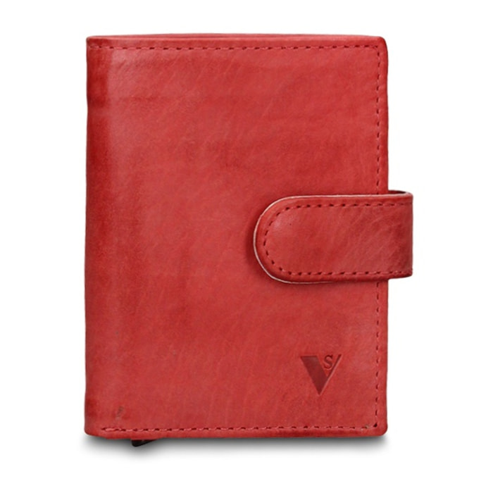 Portafoglio uomo in vera pelle - Modello Astor Prime - Casual - 7.5 x 10.0 x 2.0 cm