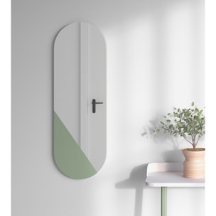 Espejo ovalado Aire haya verde 90x30x2 cm