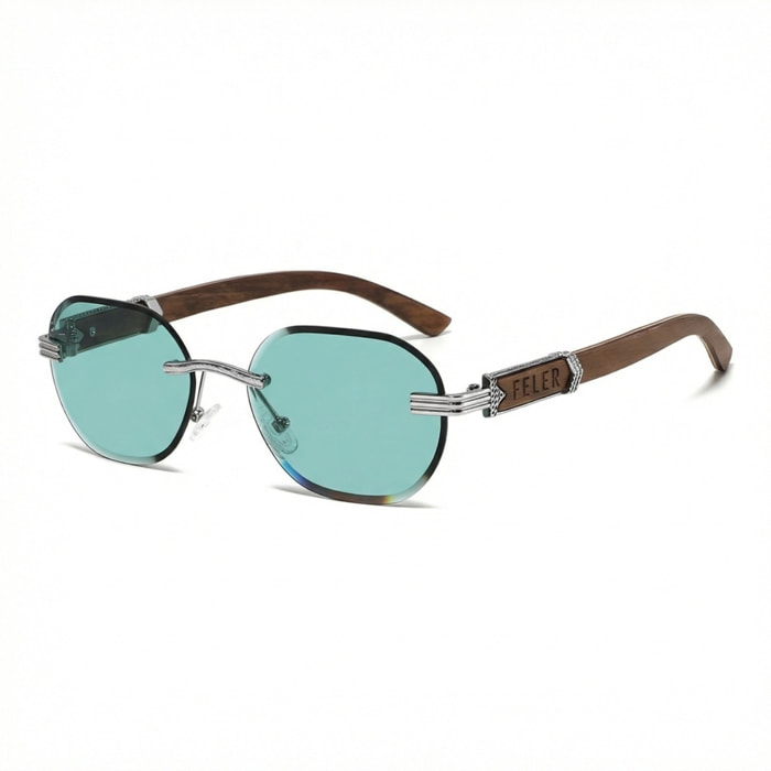 Gafas de Sol Feler 1813-3 Polarizadas de Madera Unisex 56 mm