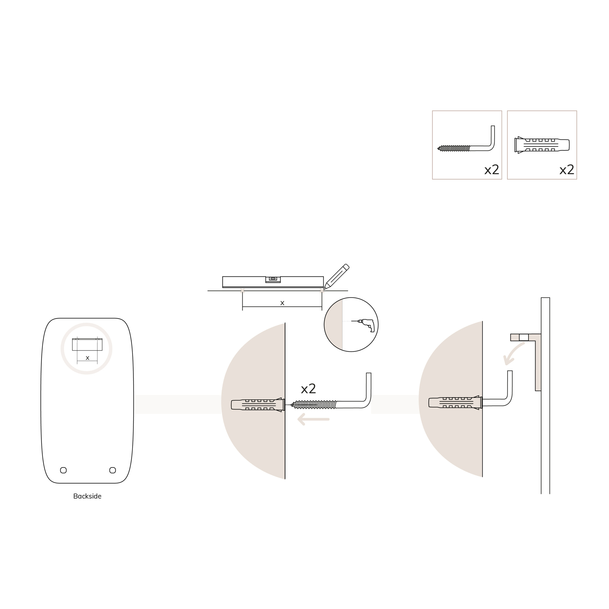 Miroir de salle de bain Ovale Alday