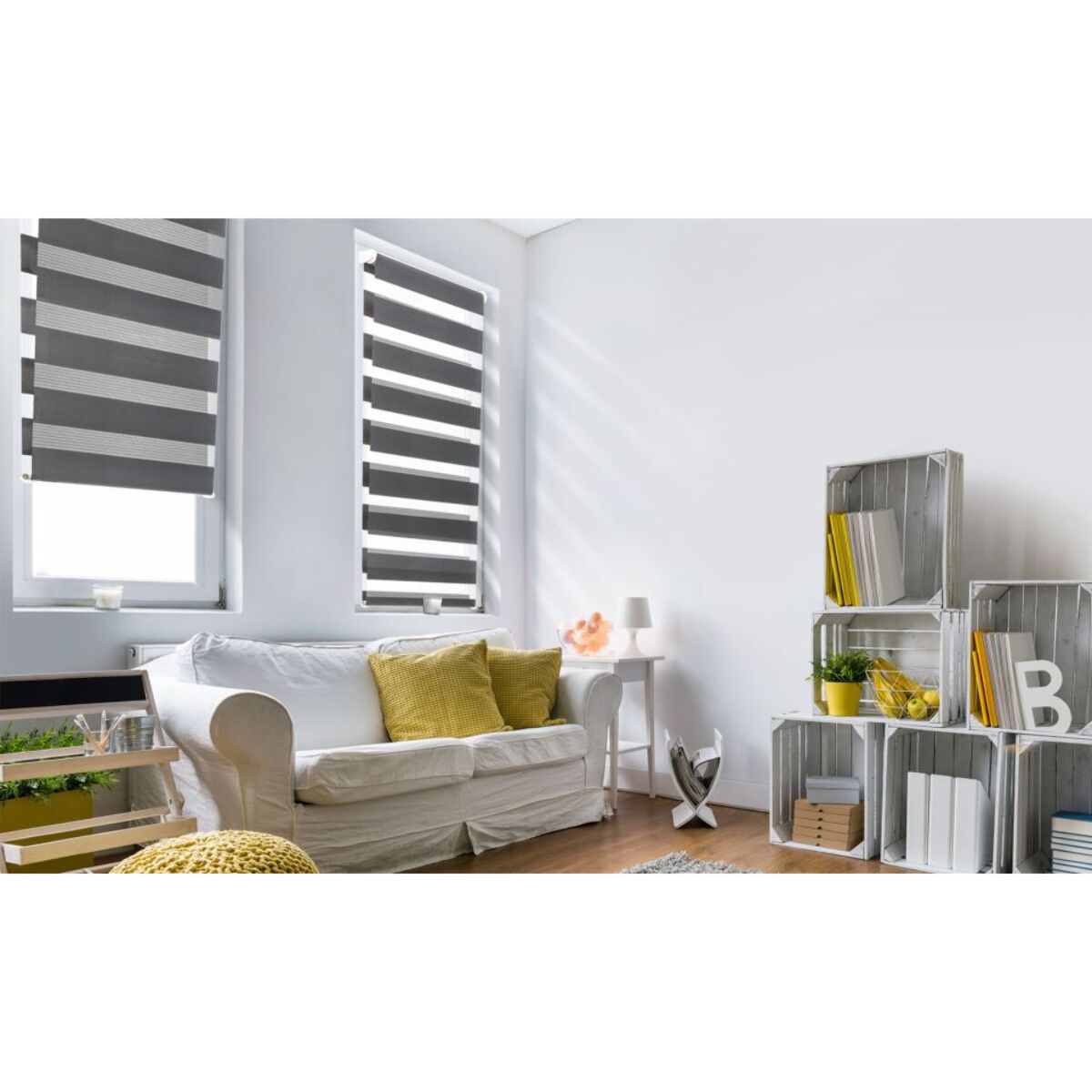 Store universel Zebra - Gris anthracite