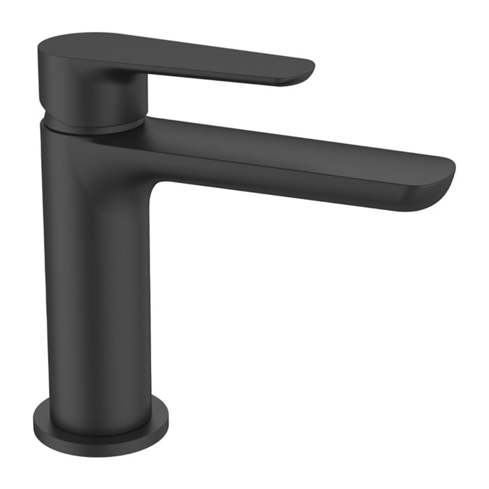 Mood mitigeur lavabo avec levier sans tirette, G3/8, Noir mat SATBSMOOD271C avec une garantie de 5 ans