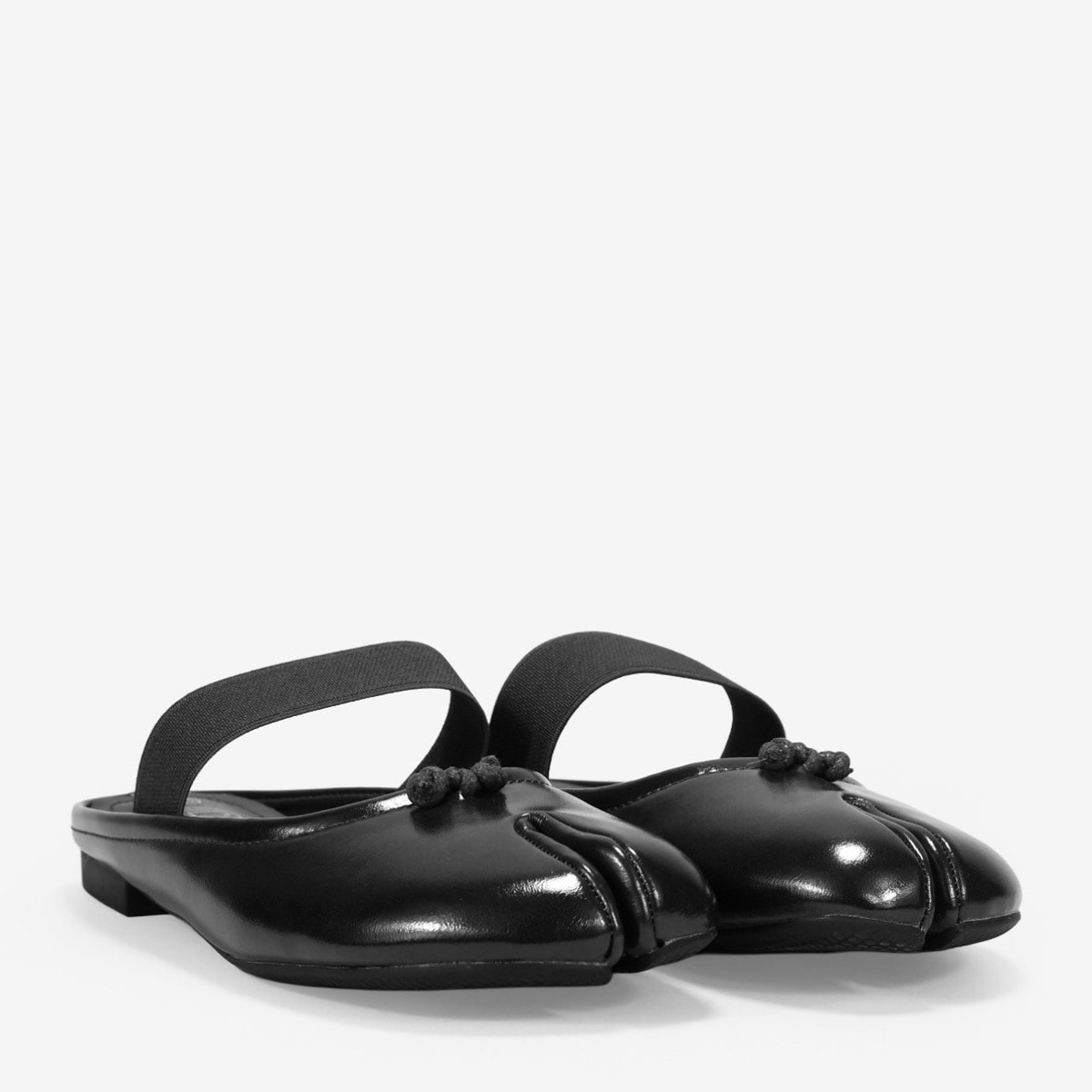 Bailarinas tabi destalonadas negras con lacito