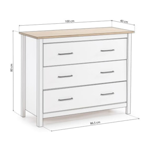 Cómoda Eira Blanco - Oak