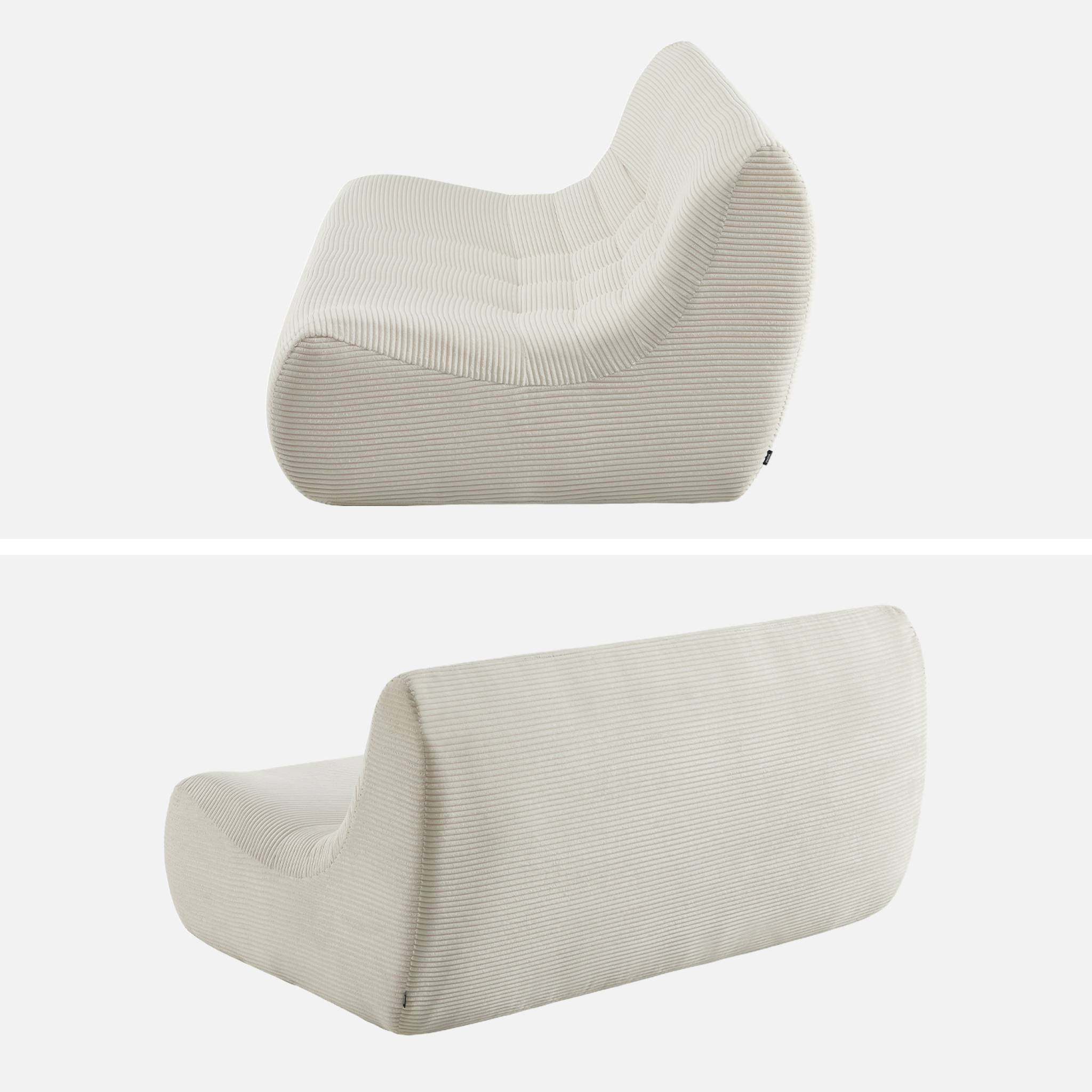 Chauffeuse velours côtelé 2 places SOKOL