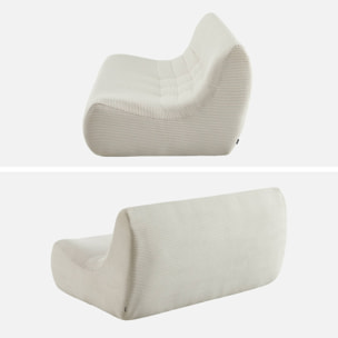 Chauffeuse velours côtelé 2 places SOKOL