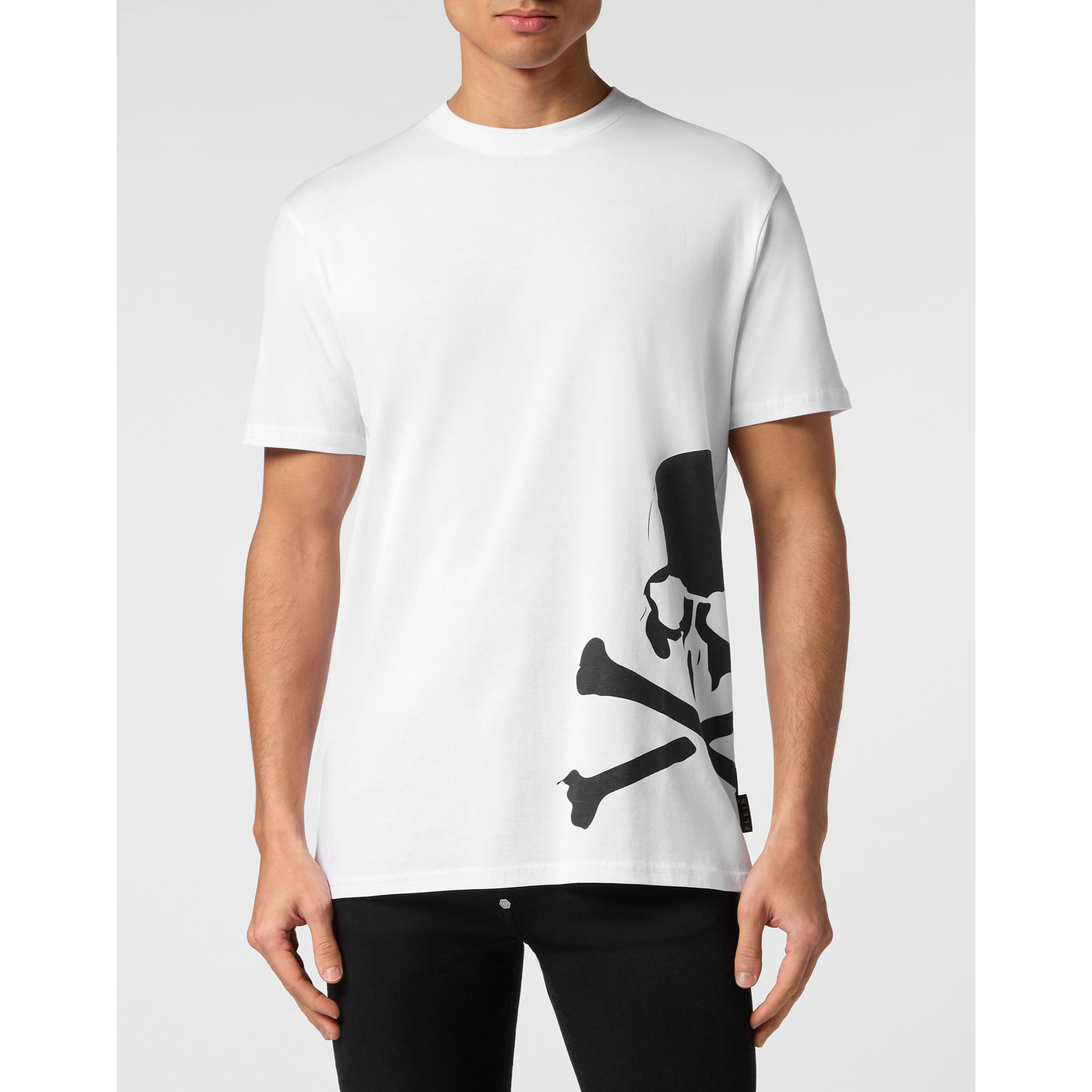 PHILIPP PLEIN Camiseta de cuello redondo y manga corta SKULL