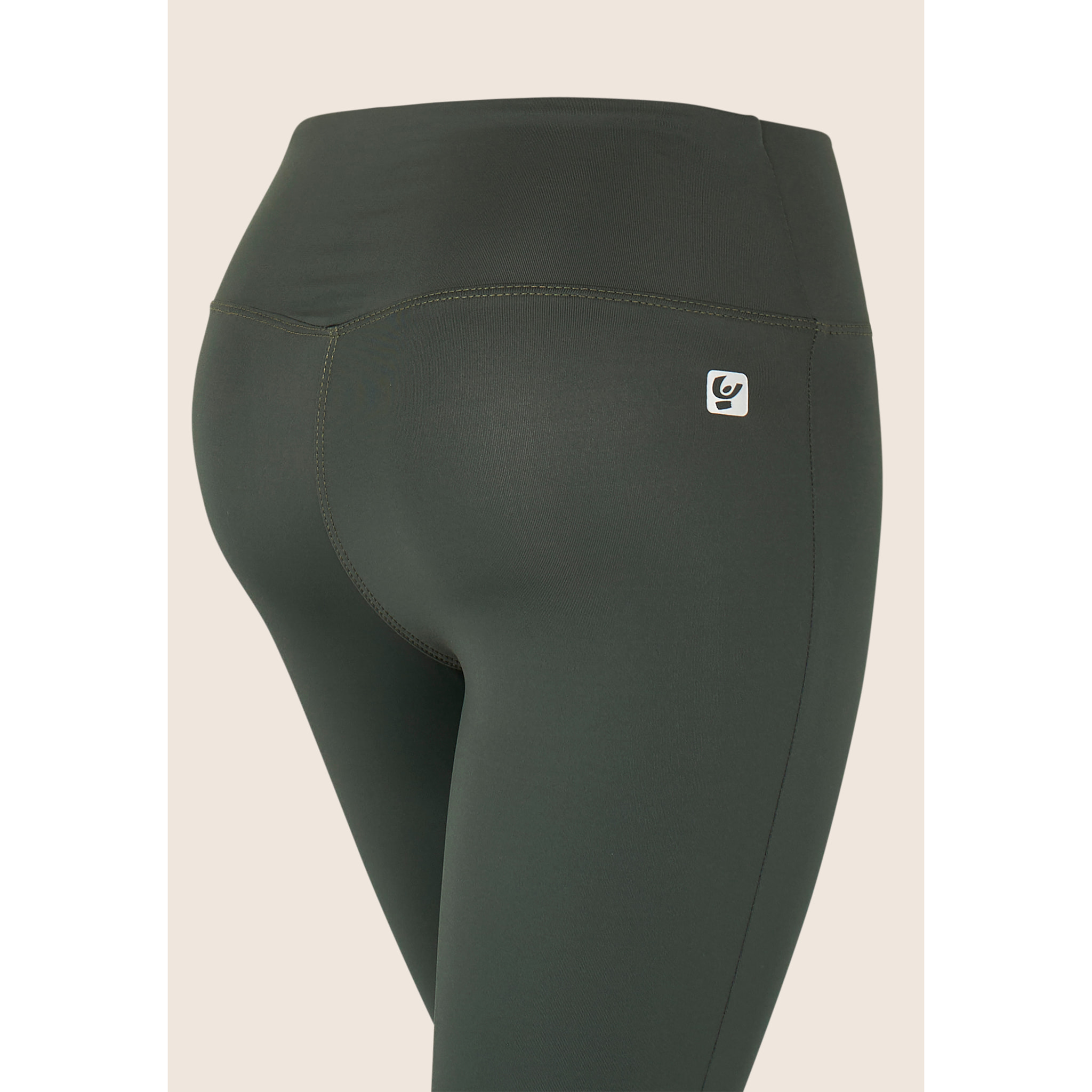 Leggings 7/8 vita incrociata in tessuto tecnico