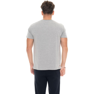 Camiseta hombre Leone 1947 Apparel manga corta algodón elástico logo pequeño