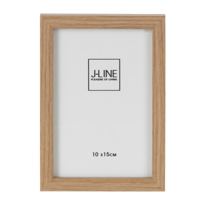 J-Line cadre photo Basic - bois - naturel - extra small - 4 pièces