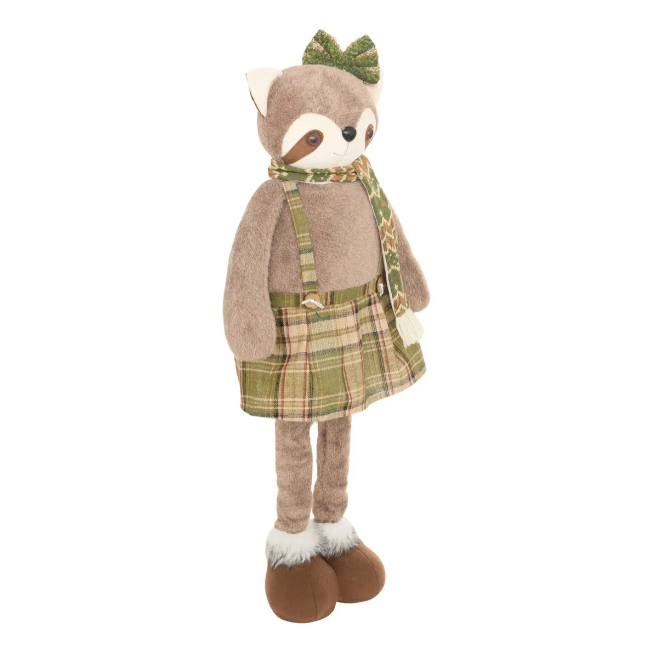 Raton laveur de Noël télescopique H. 65/105 cm