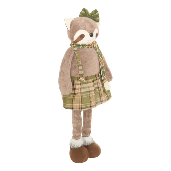 Raton laveur de Noël télescopique H. 65/105 cm