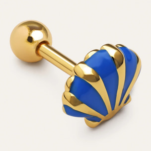 Orecchino Conchiglie Enamel Argento Placcato Oro
