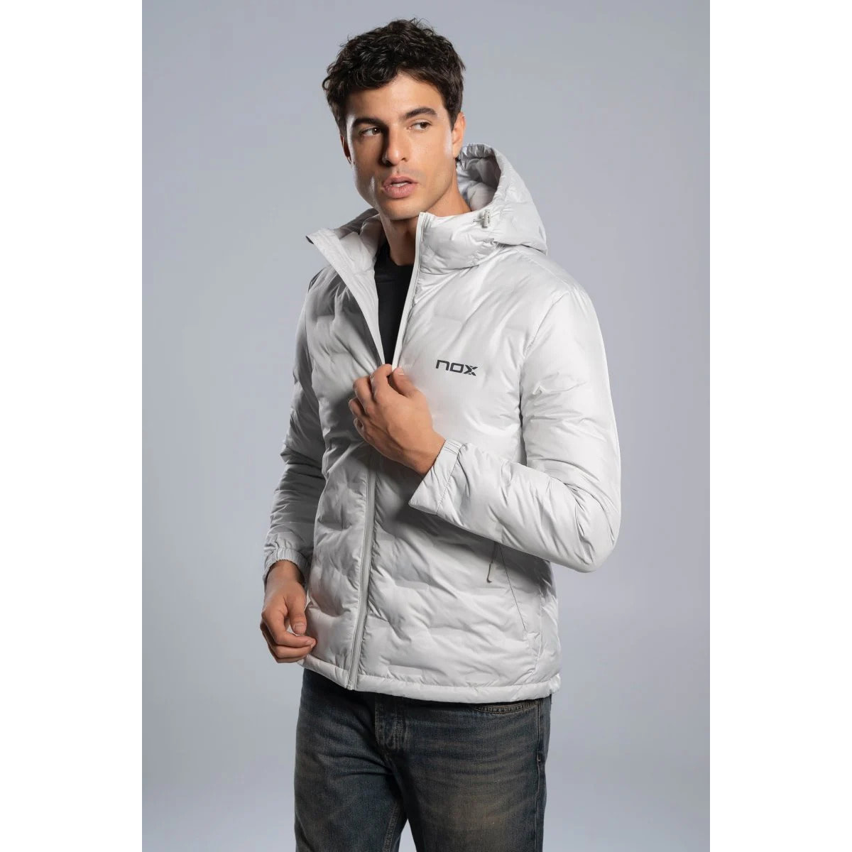 Chaqueta acolchada TEAM gris para hombre