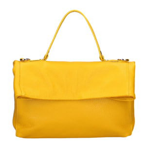 Borsa a spalla convertibile in zaino da donna In Vera pelle Made in Italy 34x21x12 cm