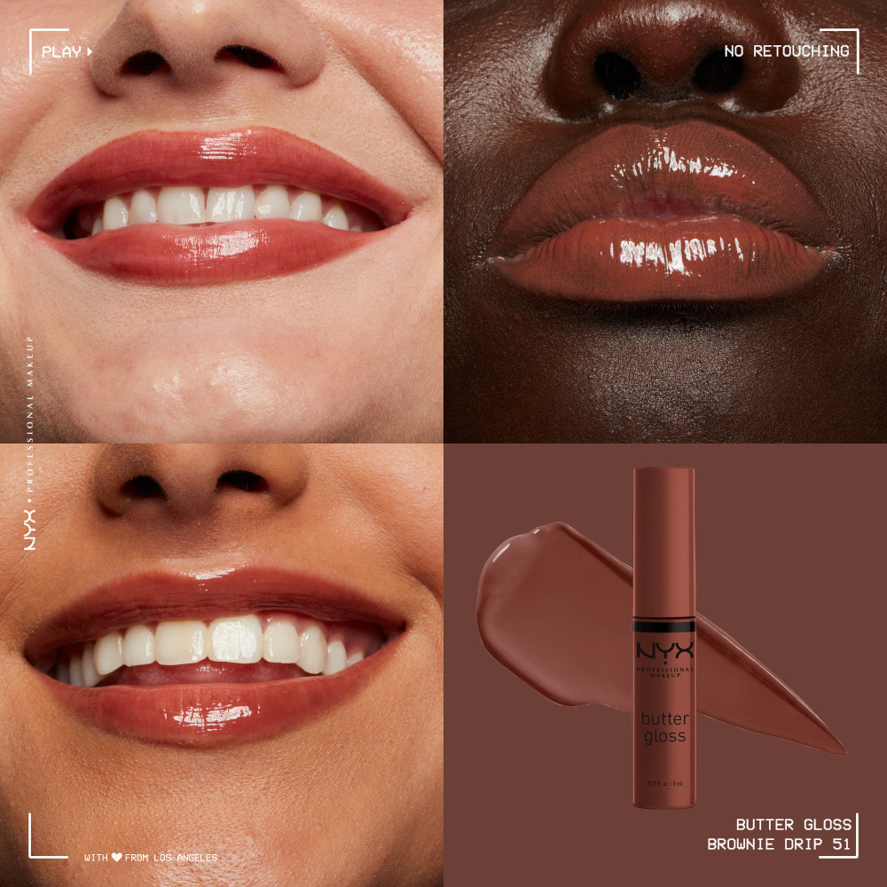 NYX Professional Makeup Gloss Repulpant Butter Gloss Brownie Drip