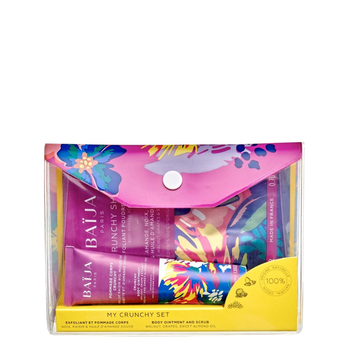 My Crunchy set  - Kit de Voyage Gommage Corps 20 g + Pommade Corps 100 ml