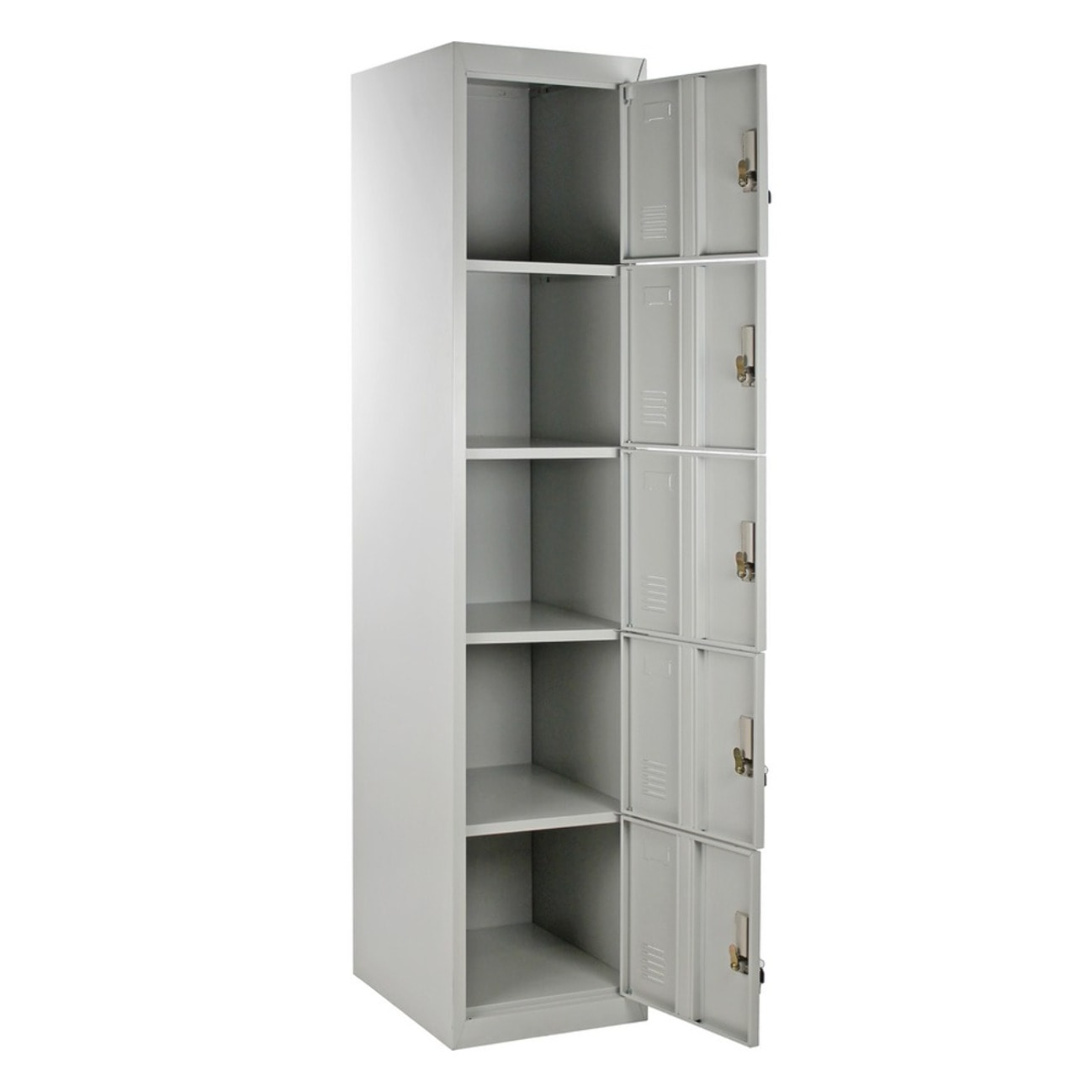 Armadietto metallico 5 ante grigio