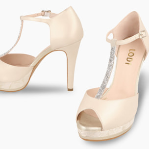 SANDALIAS DE NOVIA DORADAS PAULI