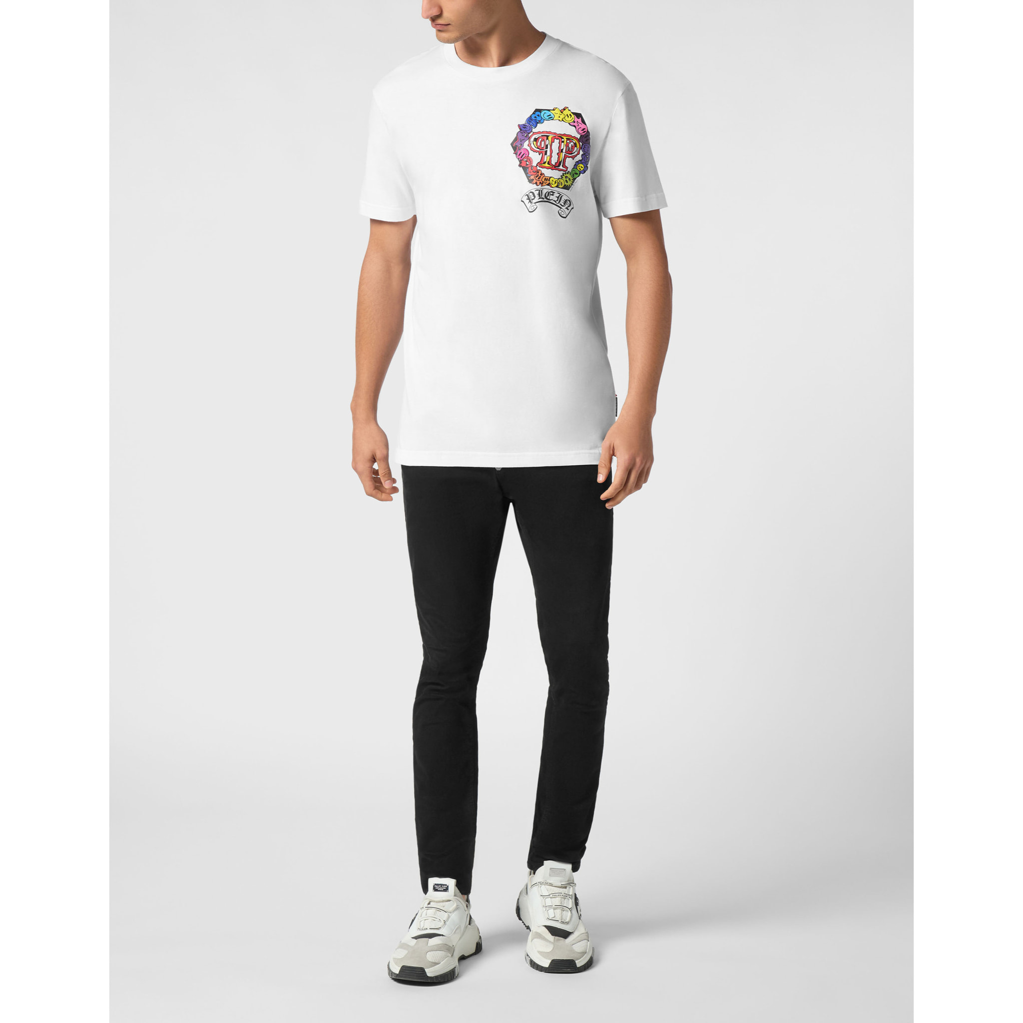 PHILIPP PLEIN Camiseta de cuello redondo y manga corta