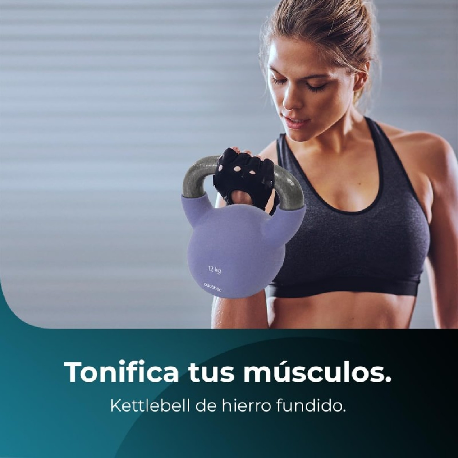 Cecotec Pesa rusa Drumfit KettleBell 8000 Neo