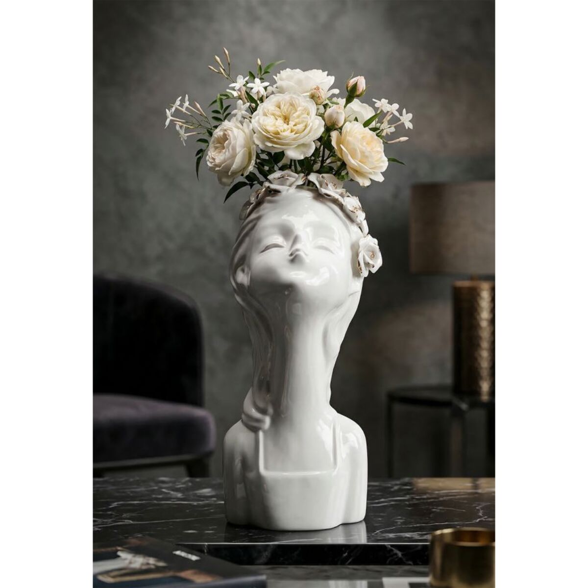 VASO YOUNG LADY ROSES CM 10x14x26