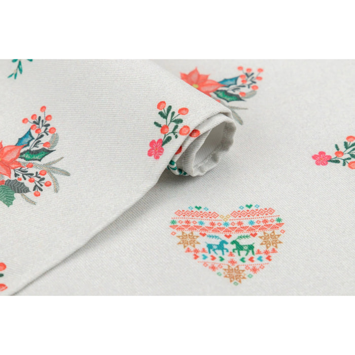 Set 2 Manteles Individuales Antimanchas Navidad 50x35 Cm