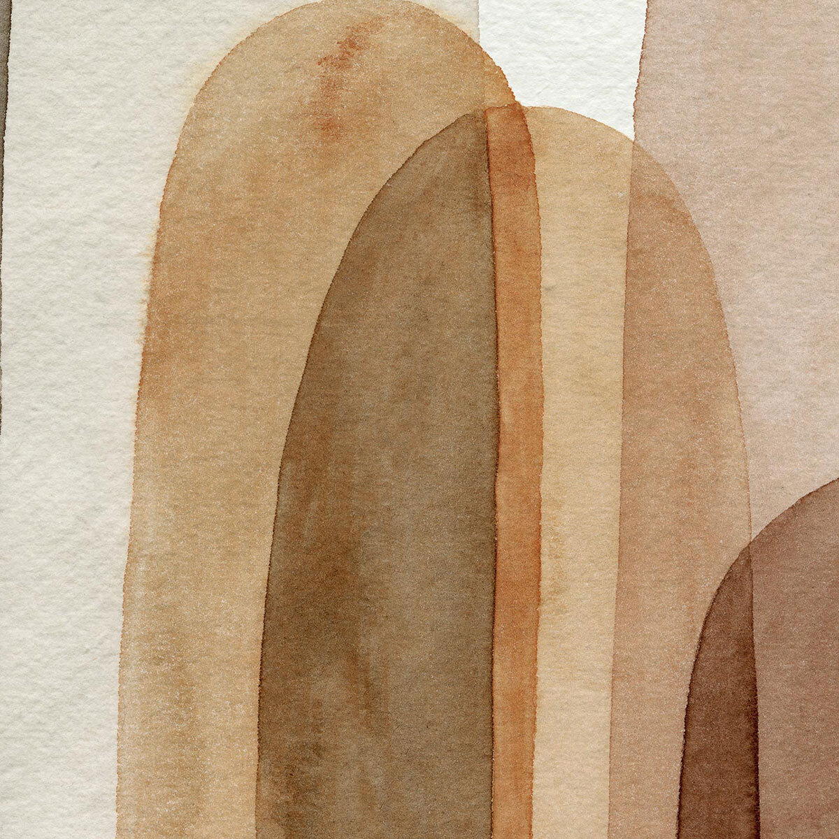 Papier peint graphique arches terracotta Intissé