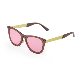 Gafas de sol OCEAN FLORENCIA - Trans / Rosa con montura marrón transparente y patilla negra