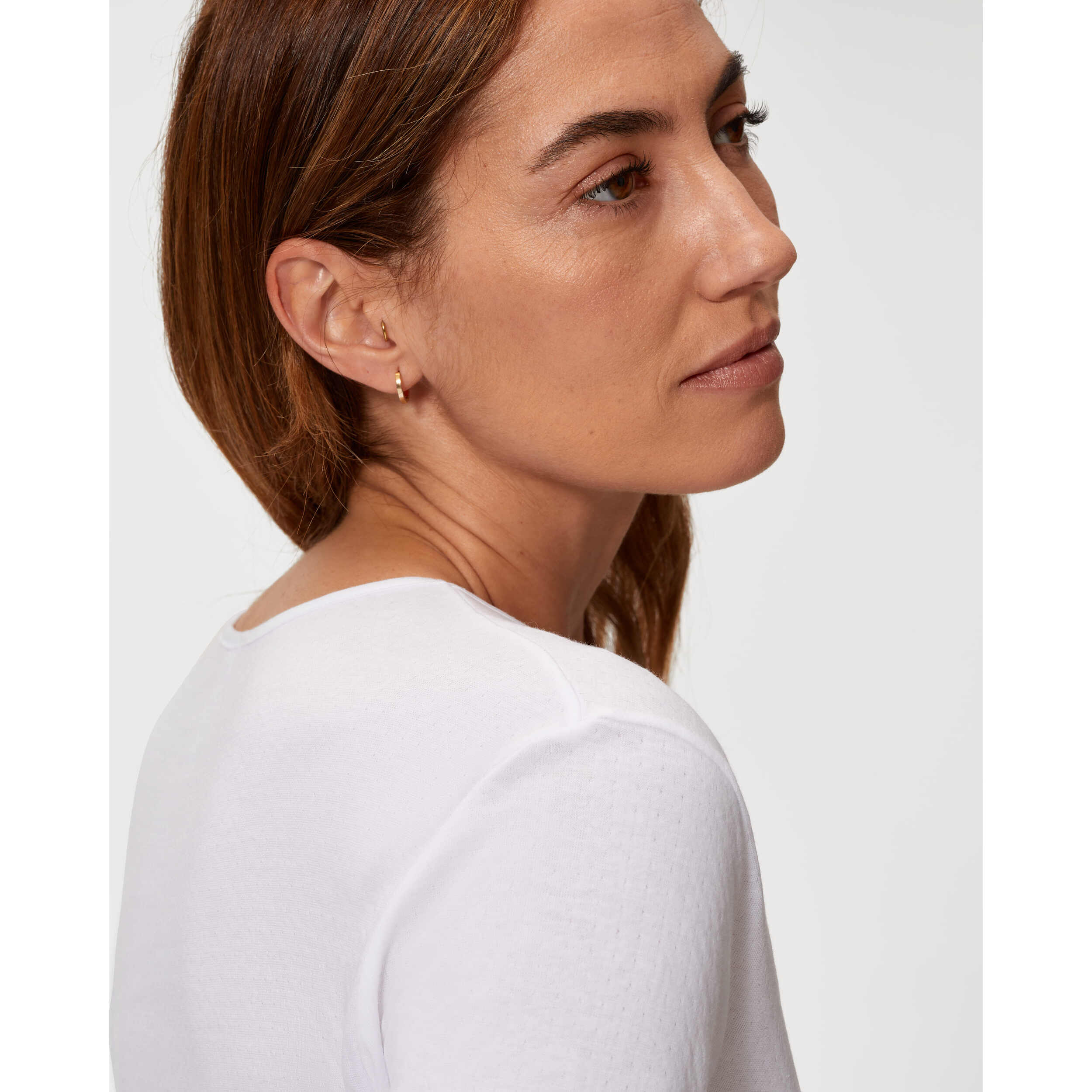 Camiseta térmica de mujer de manga corta 100% algodón