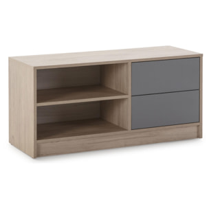 Mueble tv panama 100 cm 2c2h sahara/gris