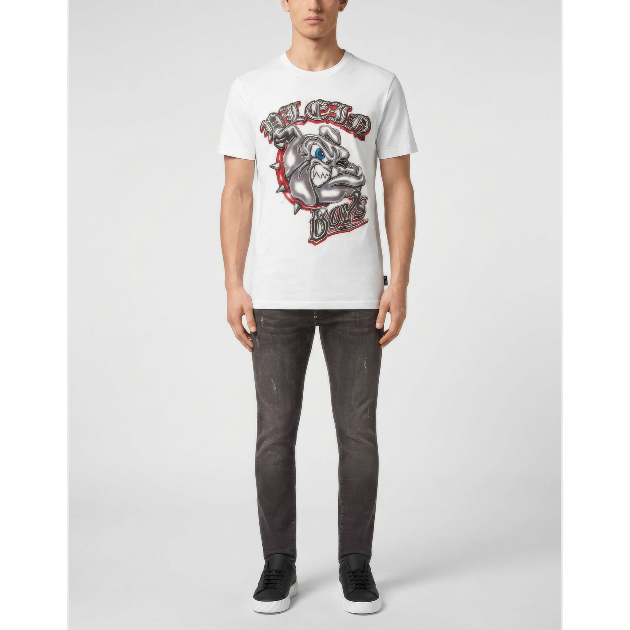 PHILIPP PLEIN Camiseta de cuello redondo y manga corta