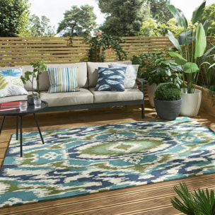 Tapis extérieur tissé kilim rectangle NUITORP