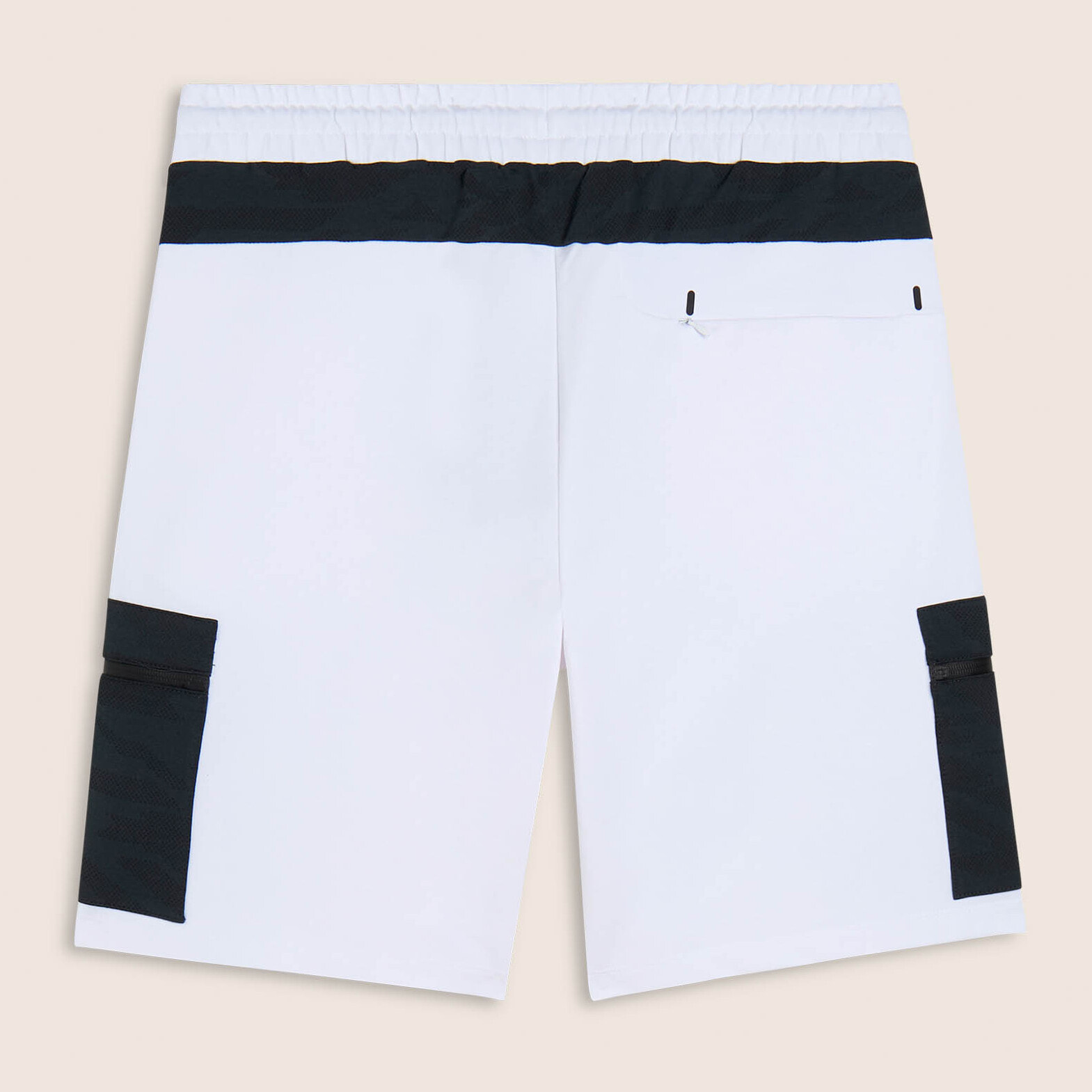 Pantaloni corti sportivi con tasconi stampa fantasia