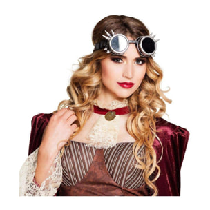 Accessorio Travestimento Carnevale Occhiali Nero Retro Steampunk Unisex