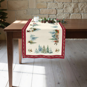 Chemin de table Christmas Landscape