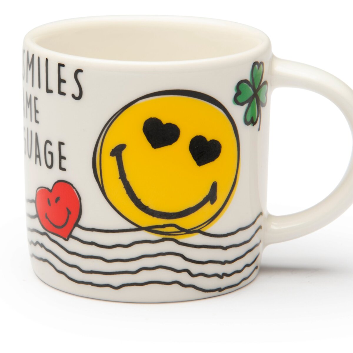 Set 6 Tazze Caffè Excelsa – Smiley World, New Bone China Multicolore