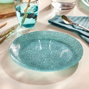 Assiette à dessert turquoise 20,5 cm Icy - Luminarc