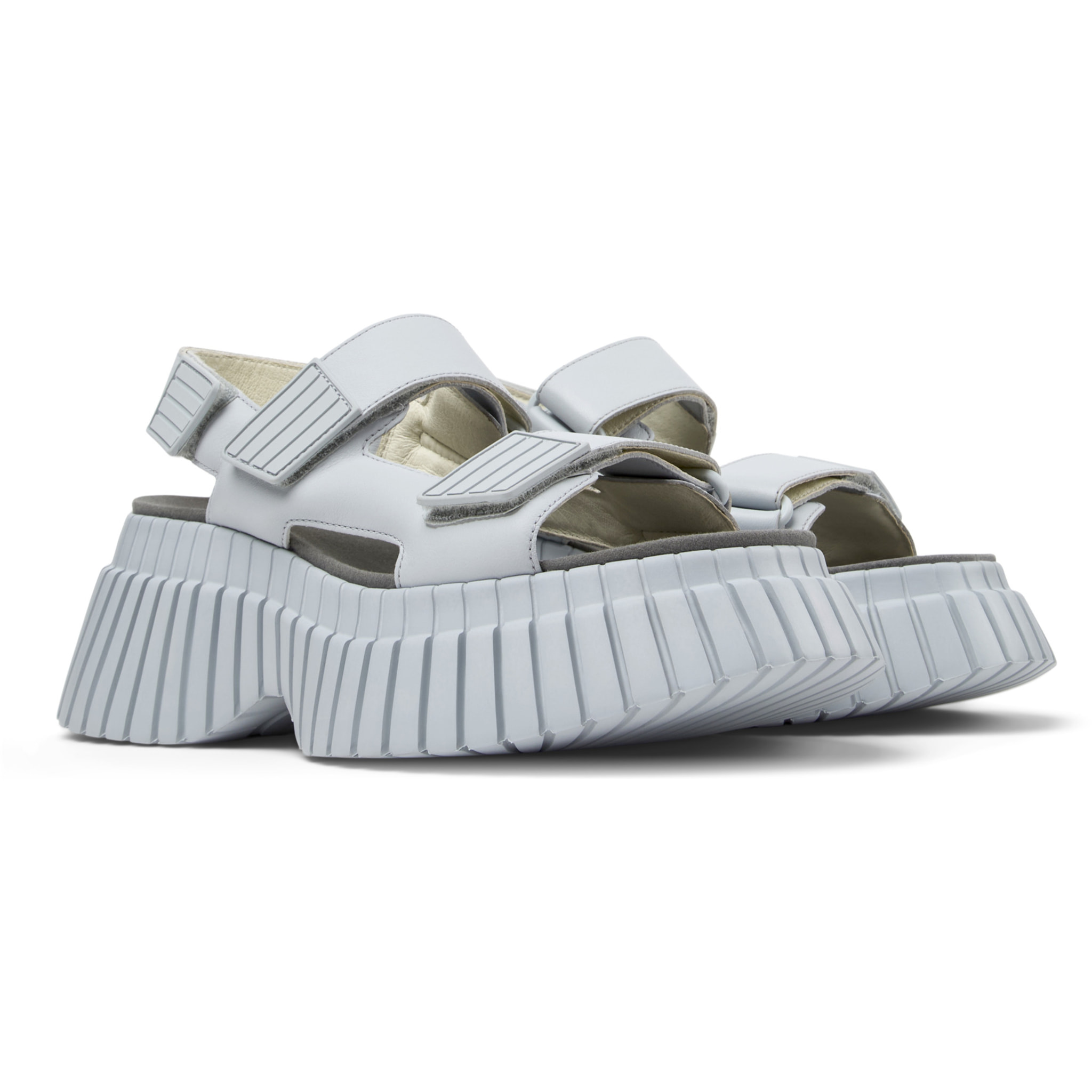 Sandalias - CAMPER BCN - Gris - Cuero liso