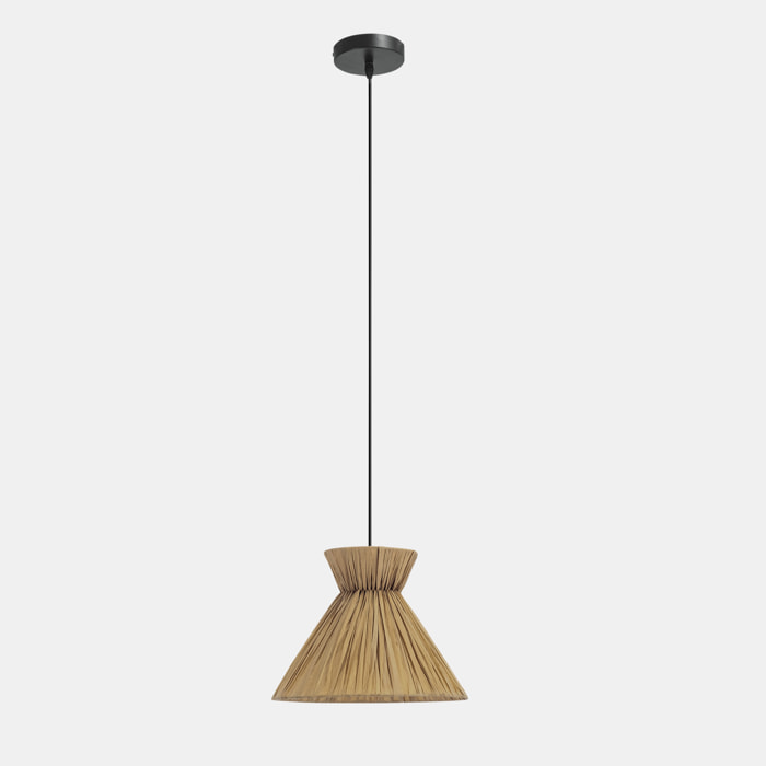 FORLIGHT Dama lampara colgante en negro para bombilla E27