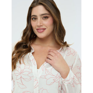 Fiorella Rubino - Camisa con estampado floral - Blanco