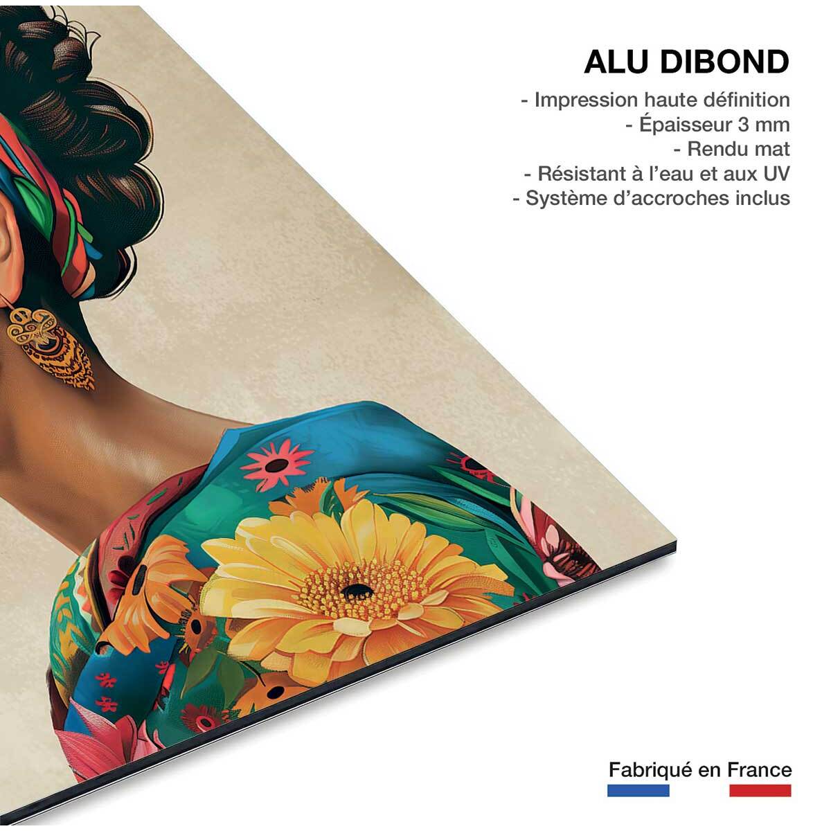 Tableau fleurs andalouse  Tableau alu Dibond