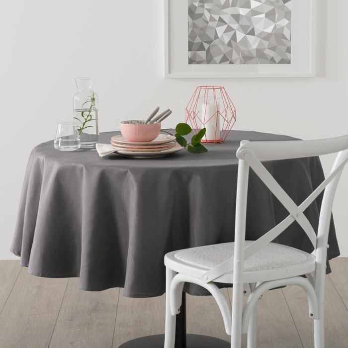 Nappe anti-tâche gris D180cm